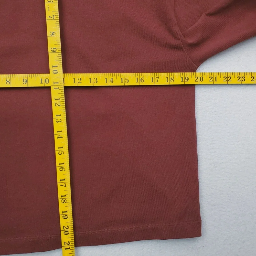 Nike Hoodie Womens Small Maroon Full Zip Sweatshirt Cropped Oversized Athleisure